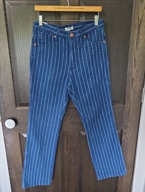 Wrangler Wrancher Blue Denim Star-Pattern Boot Jeans
